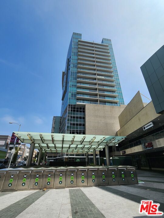 a front view of a building