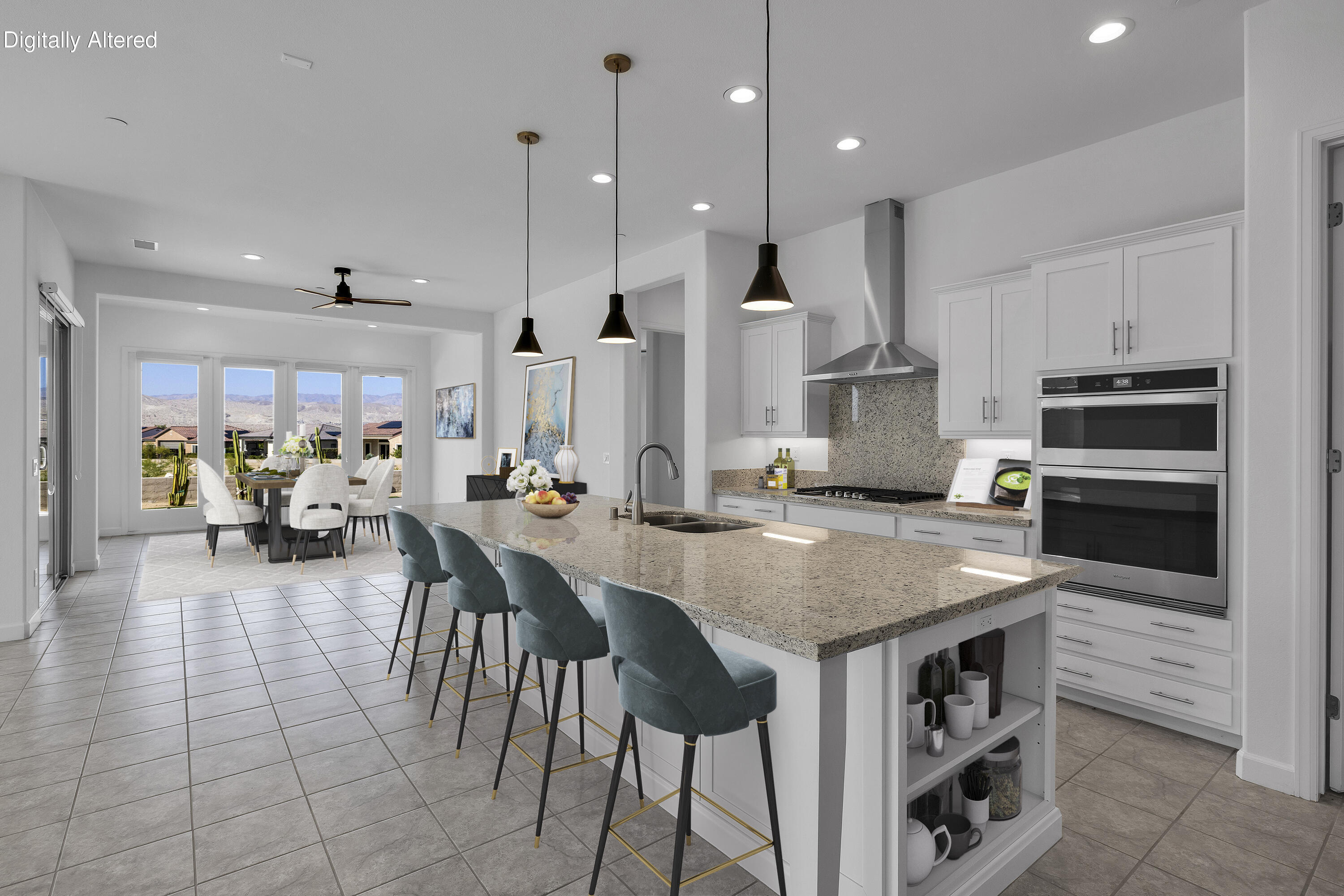 87 Zinfandel Rancho Mirage, CA 92270 - Photo 15 of 68 Virtually Staged Kitchen and Dining Area