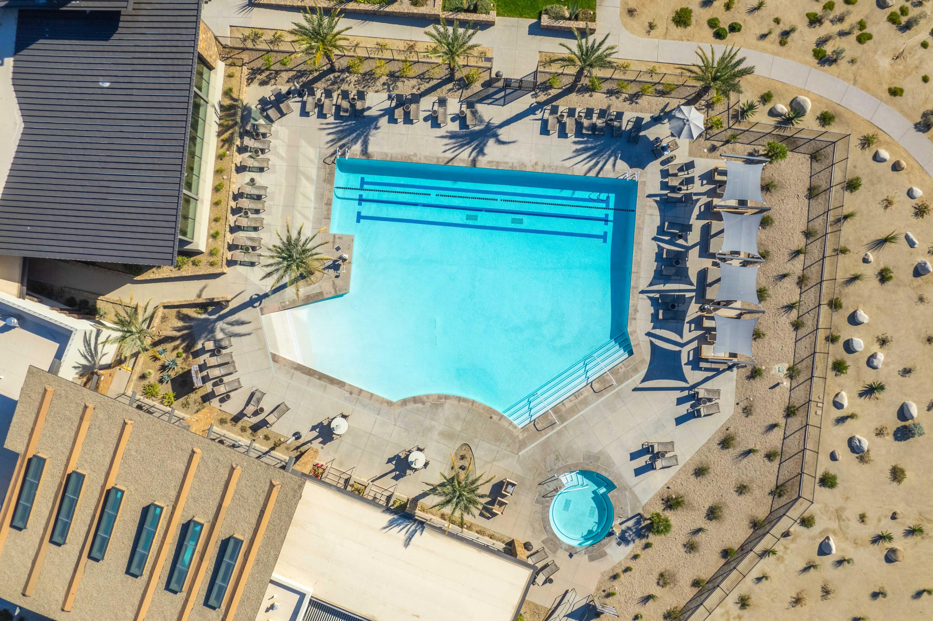 87 Zinfandel Rancho Mirage, CA 92270 - Photo 59 of 68 Aerial View of Community Pool
