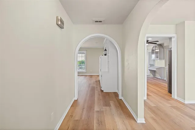wooden floor in a gallery