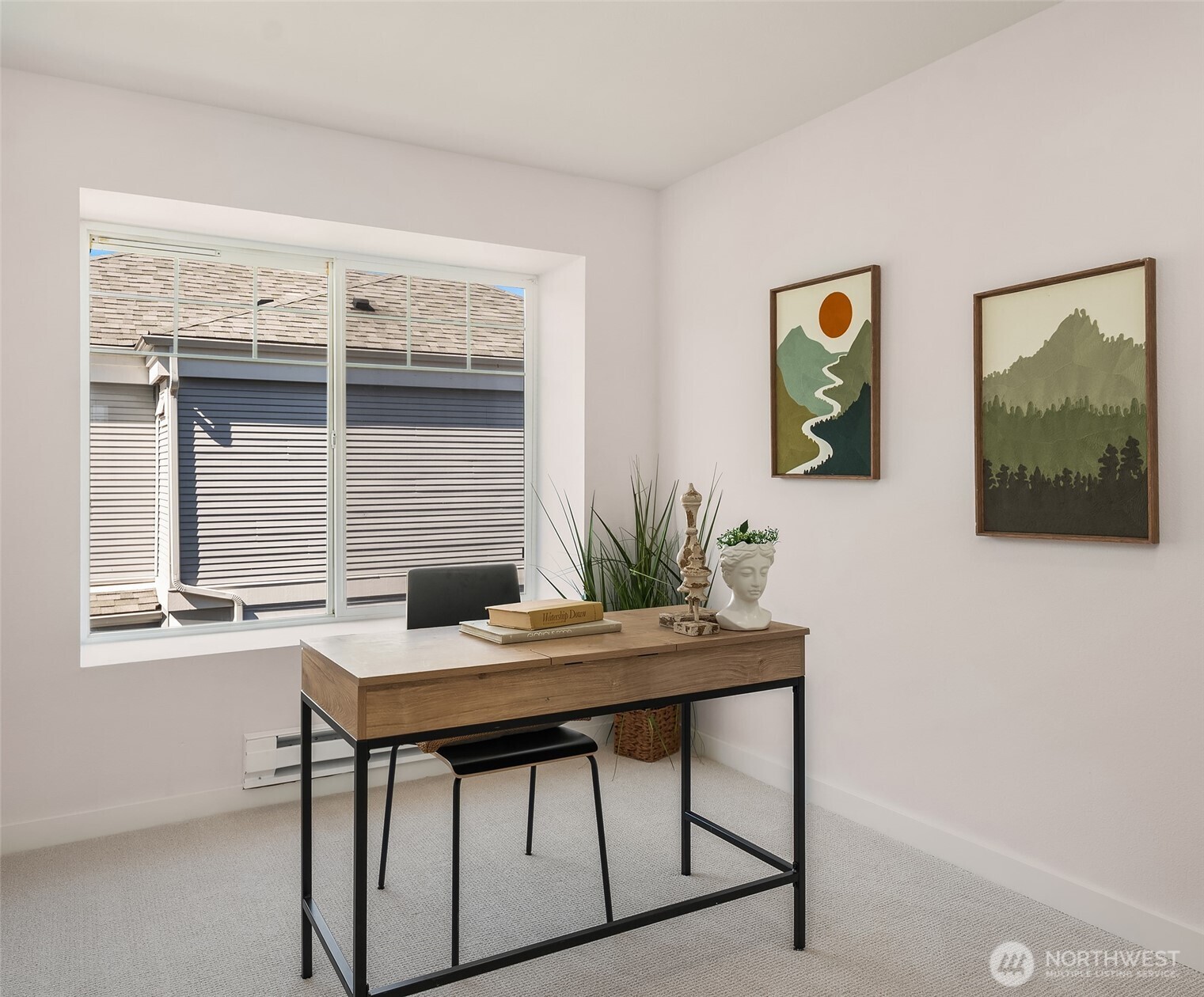 5505 South 236th Place Kent, WA 98032 - Photo 14 of 24 a view of a workspace room with furniture and window