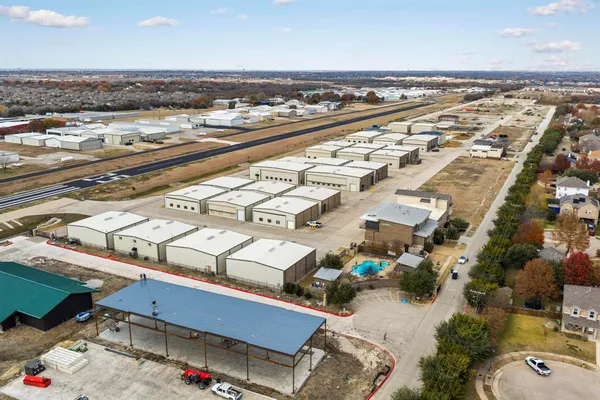 an aerial view of a city