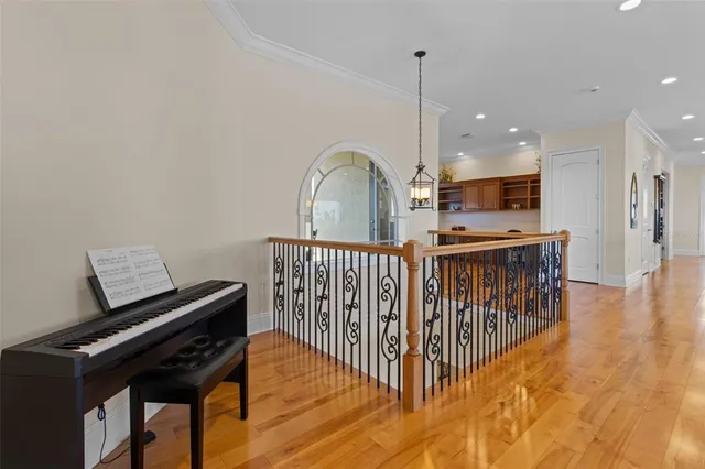 a kitchen with a stove and a microwave