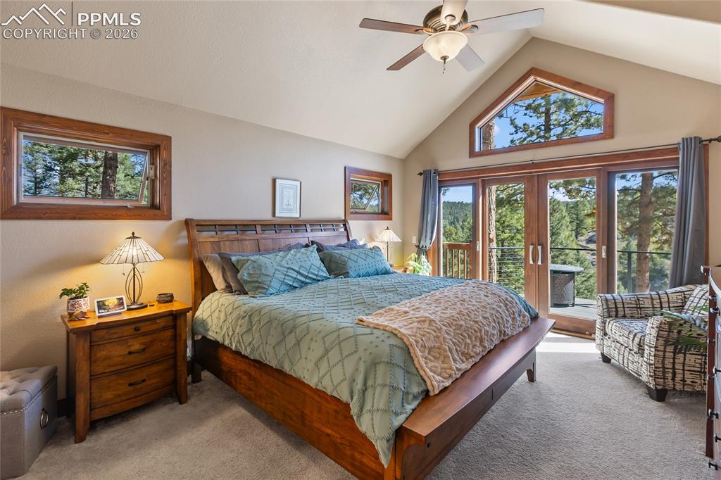 80 Feldspar Road Florissant, CO 80816 - Photo 12 of 31 Main level primary with a walk out to your private area of the deck!