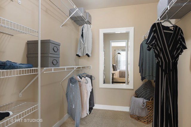 8 Sterling Circle, Unit 305 Wheaton, IL 60189 - Photo 18 of 36 a view of walk in closet with clothes and shoes