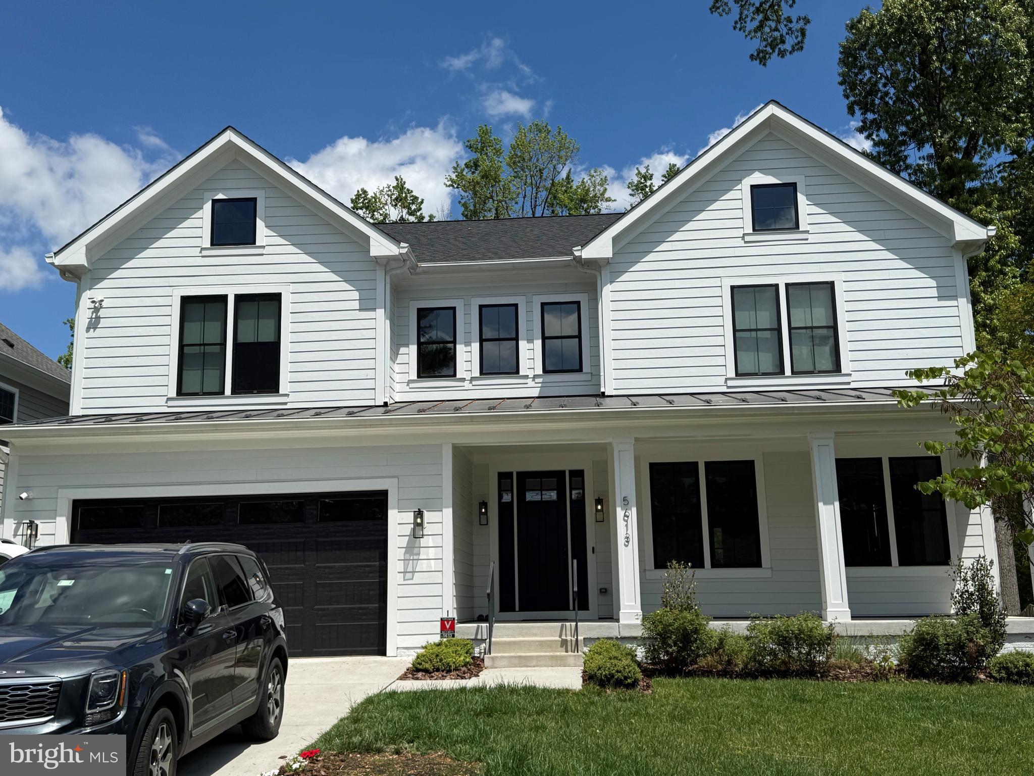 Classic Colonial facade in white