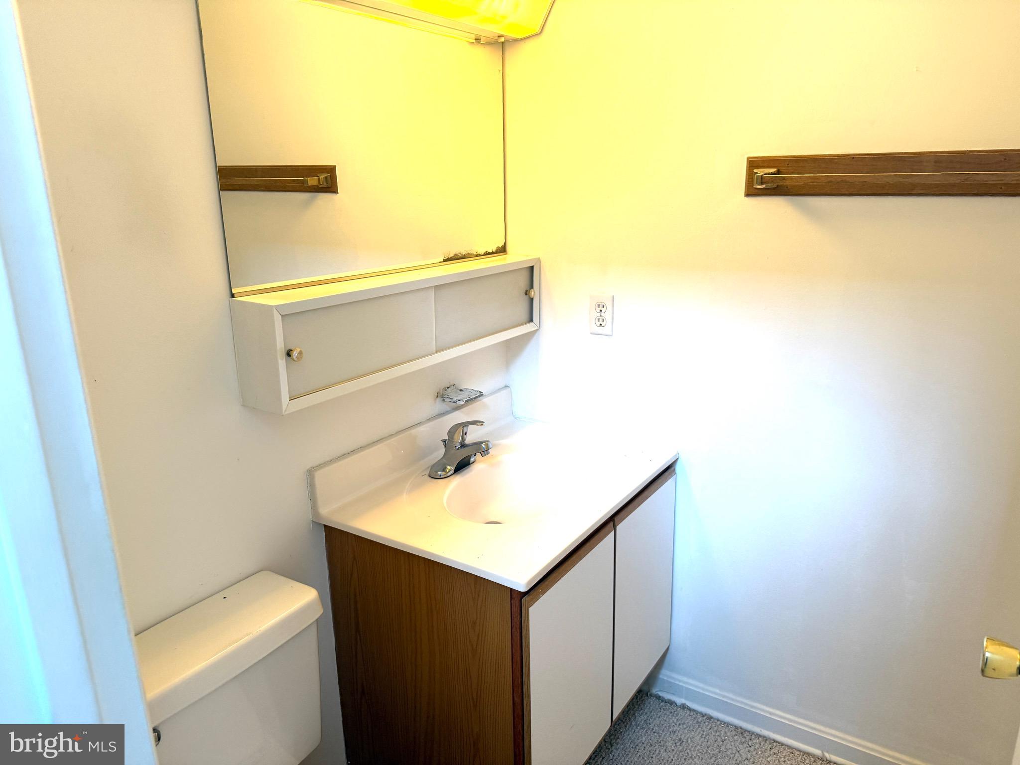 37 Hunters Point Millsboro, DE 19966 - Photo 29 of 38 a bathroom with a sink a toilet and mirror