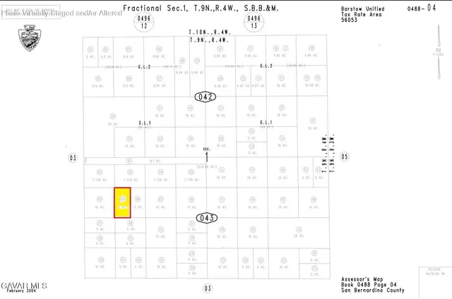 $34,999 | 0 Hinkley Ca, Barstow, CA 92311