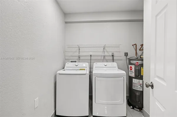 a room with storage and utility