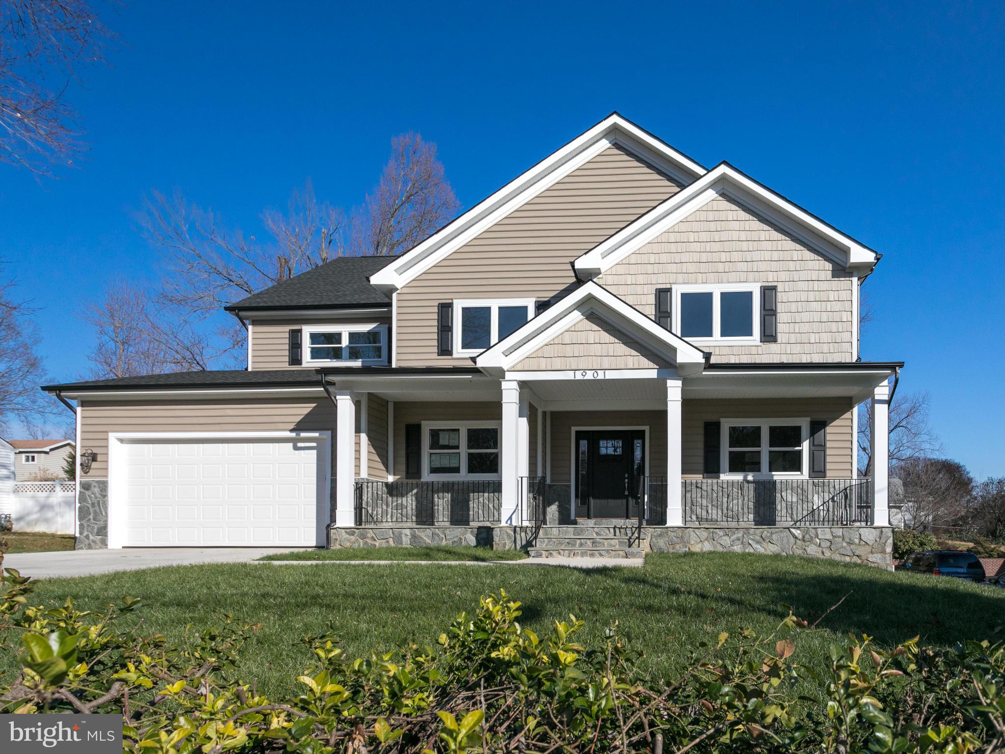1901 Anderson Road Falls Church, VA 22043 - Photo 30 of 30 Exterior (Front) with 2-car garage