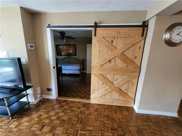 a view of an entryway door