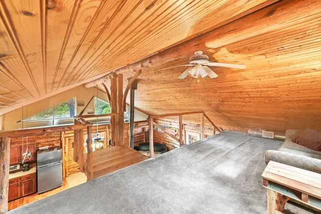 a view of ocean from a building