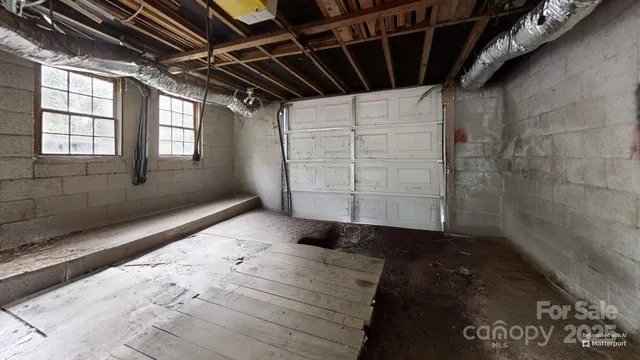 a view of storage and utility room