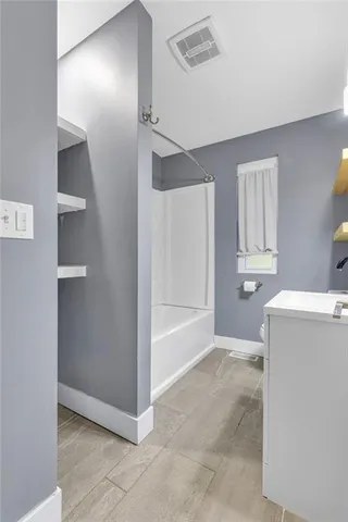 a view of an empty room