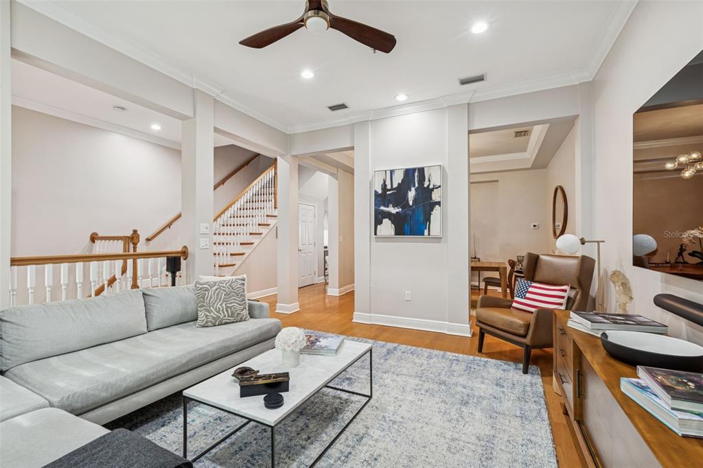 1001 South Rome Avenue, Unit 9 Tampa, FL 33606 - Photo 8 of 25 a living room with furniture and wooden floor
