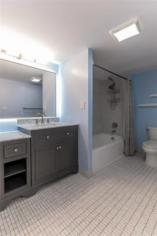 a bathroom with a toilet and a bathtub