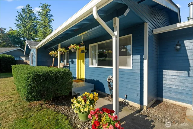 a front view of a house