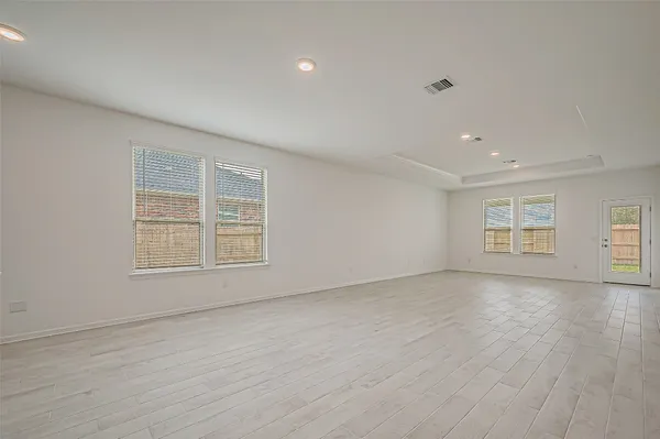 a view of backyard of house