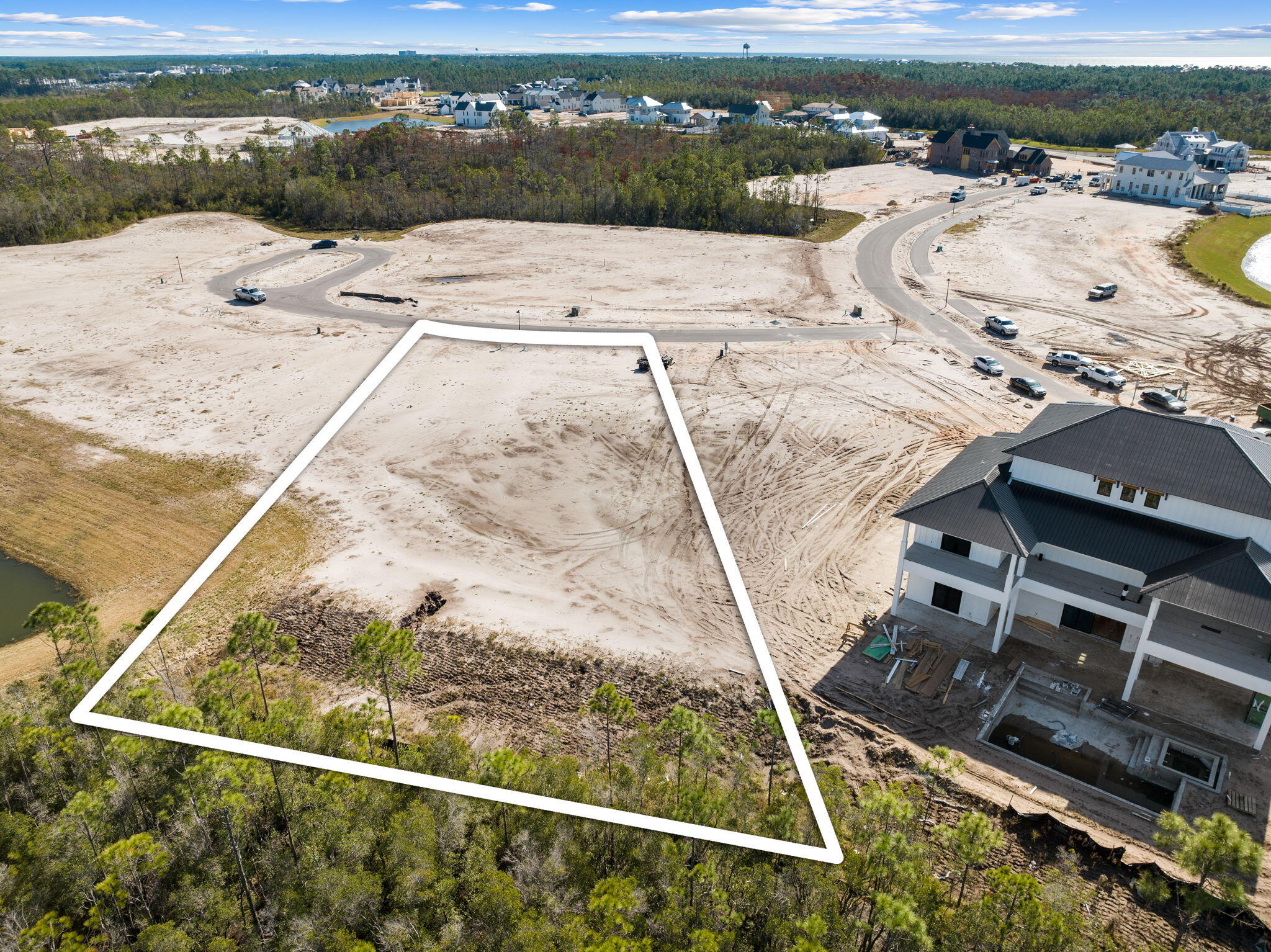 Lot 196 Sundew Place Dr Inlet Beach Inlet Beach, FL 32461 - Photo 2 of 16 a view of a swimming pool with a lake view