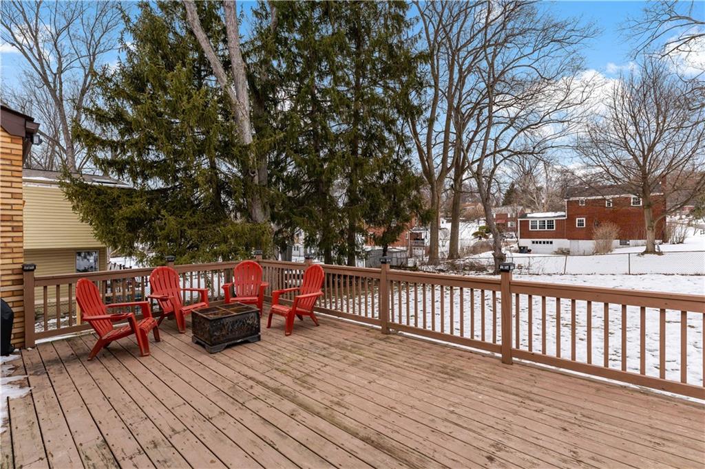 133 Cambridge Road Bethel Park, PA 15102 - Photo 29 of 43 a view of house with deck and outdoor seating