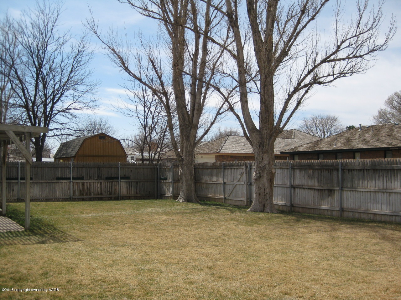 6416 Drexel Road Amarillo, TX 79109 - Photo 14 of 16 backyard