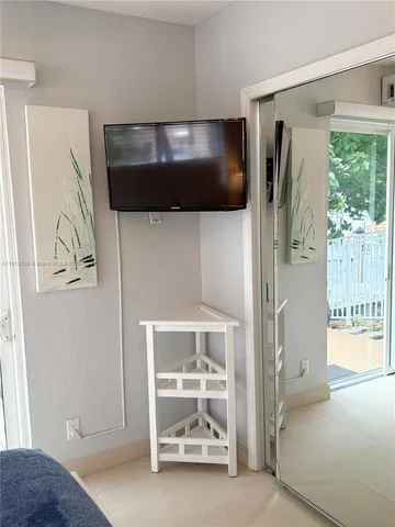 a view of water heater and storage