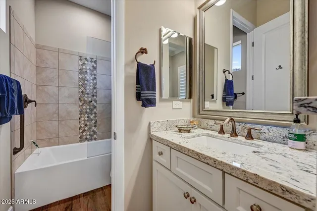 a view of city and mountain