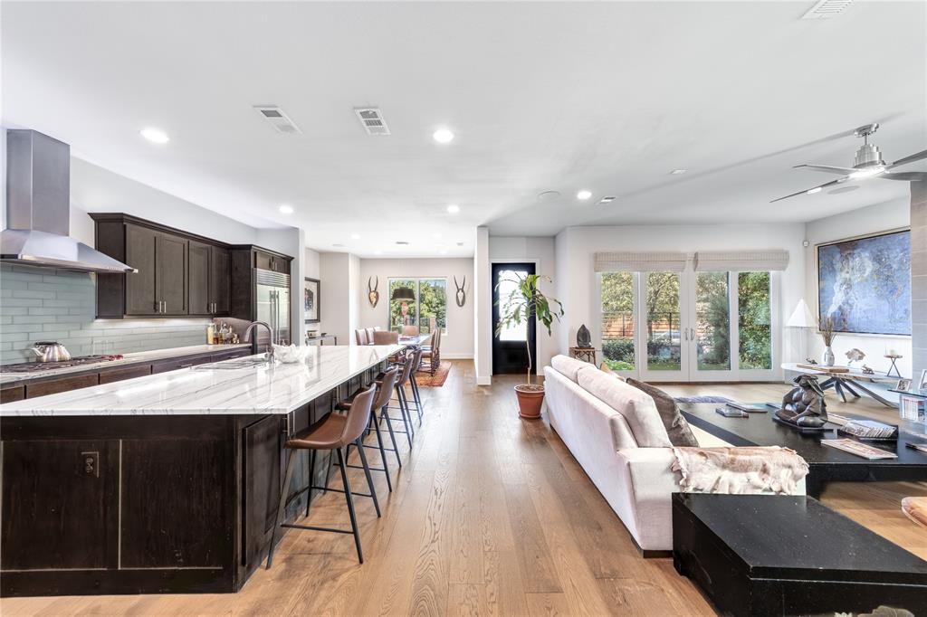 4144 Entrada Way Dallas, TX 75219 - Photo 7 of 31 Kitchen and Living room