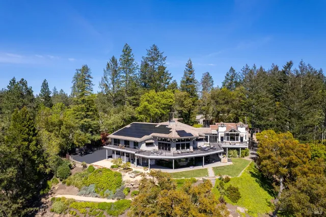 a view of a swimming pool with lounge chair