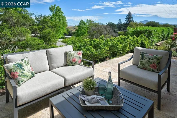 a view of a couches in the roof deck
