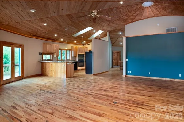 a view of a livingroom with a furniture