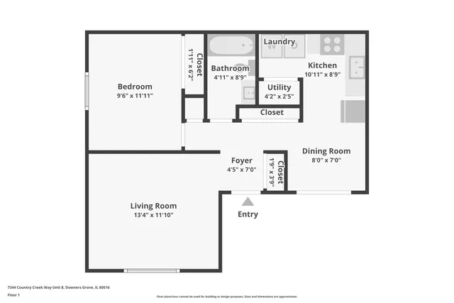 $169,000 | 7344 Country Creek Way, Unit 8, Downers Grove, IL 60516