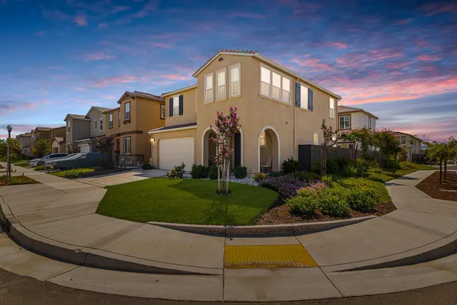 a front view of a house