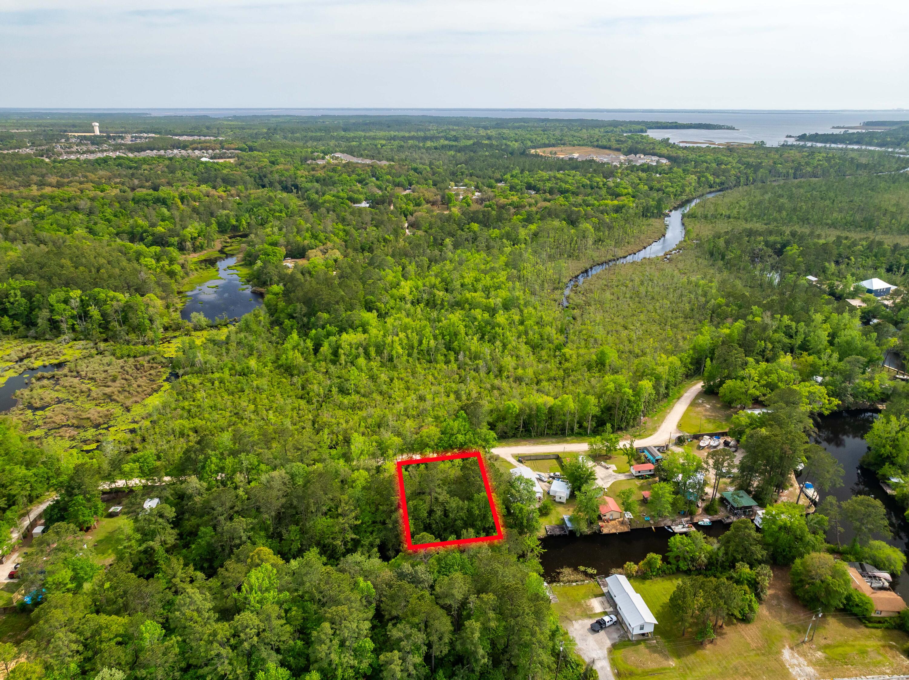 Lot 14 Alaqua Cove Road Freeport, FL 32439 - Photo 6 of 7 Alaqua Cove Road Lot Aerial Outlined-7