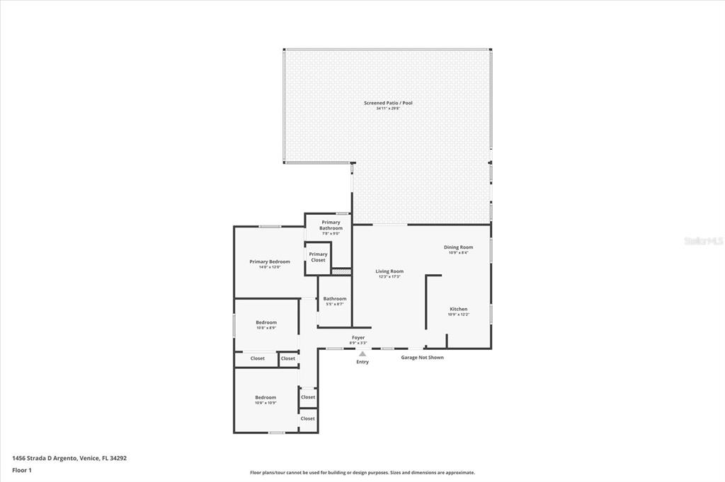 1456 Strada D Argento Venice, FL 34292 - Photo 47 of 47 a picture of floor plan