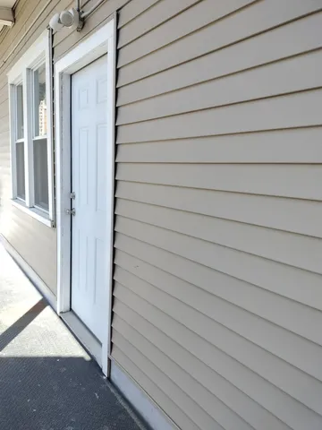 a view of front door