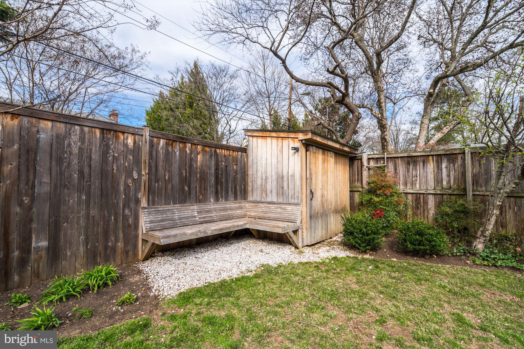 4823 Alton Place Northwest Washington, DC 20016 - Photo 43 of 49 Shed and bench