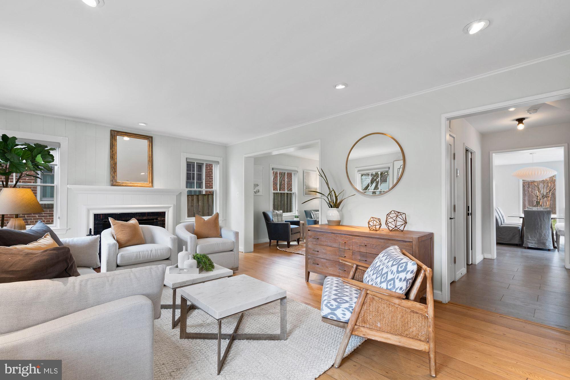 4823 Alton Place Northwest Washington, DC 20016 - Photo 5 of 49 Stunning random-width wide plank hardwood floors
