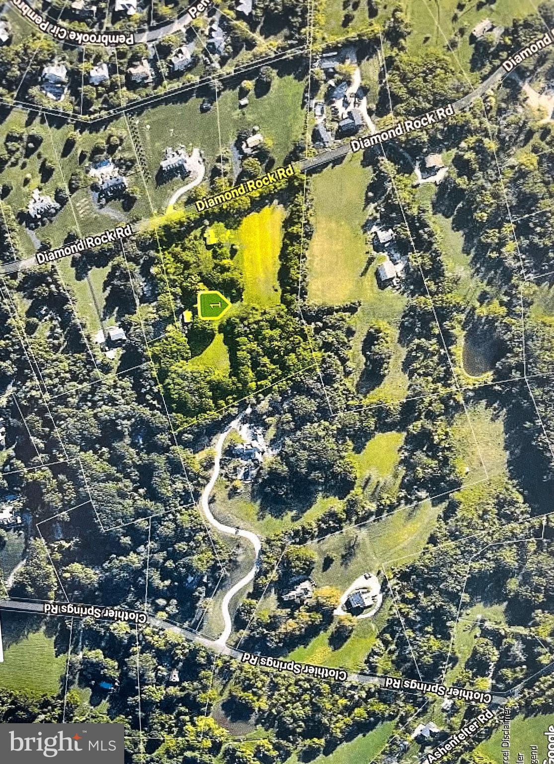 120 Diamond Rock Road Phoenixville, PA 19460 - Photo 81 of 86 Yellow highlight shows 7.2 acres