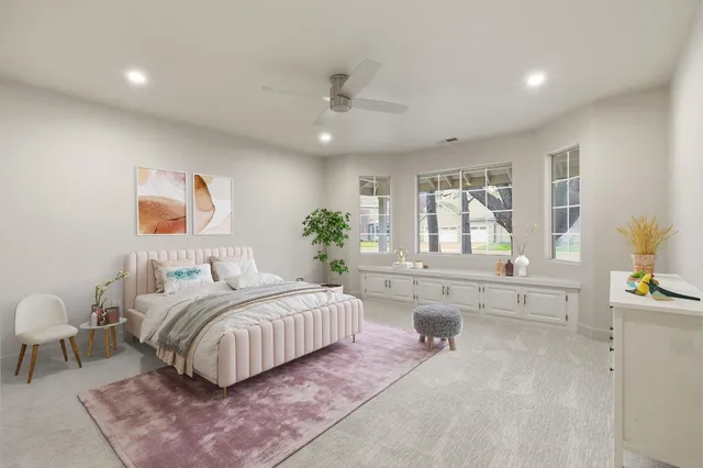 a view of an ocean from a yard