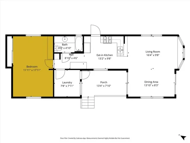 a view of a house with a space