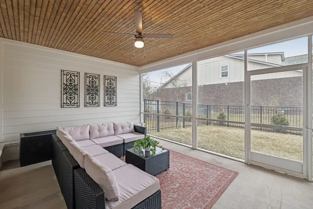 a house view with a garden space