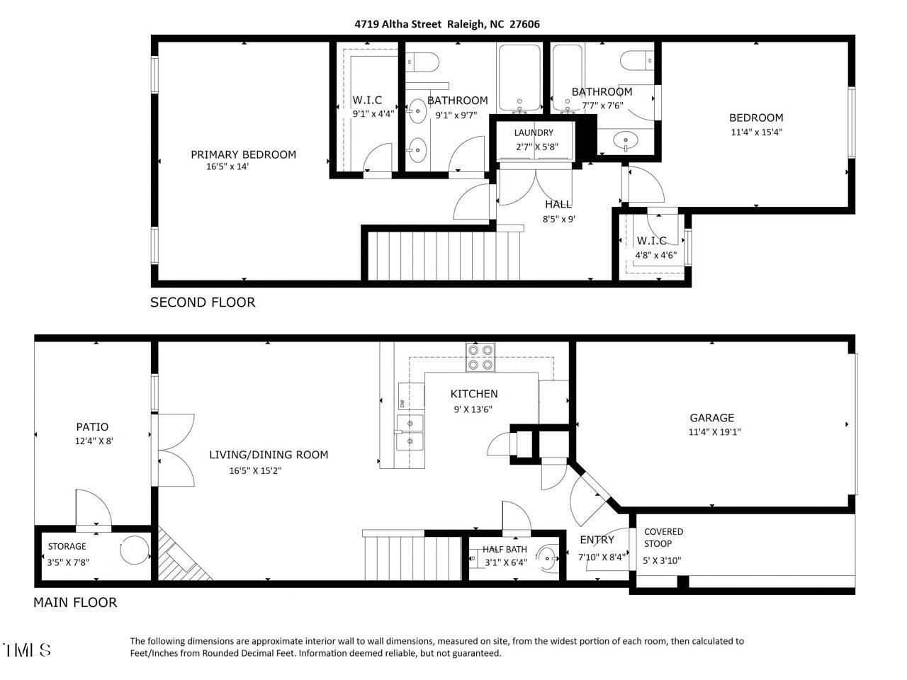 4719 Altha Street Raleigh, NC 27606 - Photo 19 of 19 Floorplan-4719AlthaSt