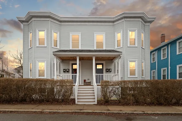 a front view of a house