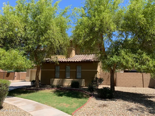 a front view of a house