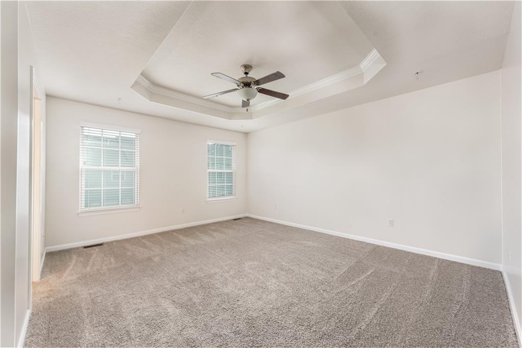 2104 Pointe View Drive Mars, PA 16046 - Photo 12 of 24 Primary bedroom with a trey ceiling.