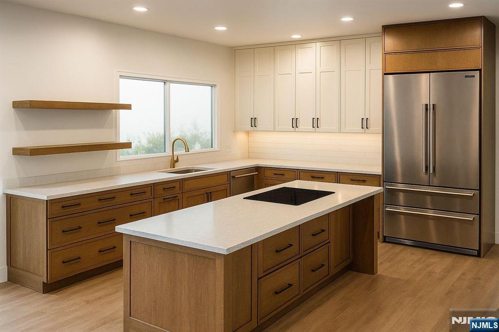 589 Piermont Road Demarest, NJ 07627 - Photo 3 of 6 a kitchen with a sink stove and refrigerator