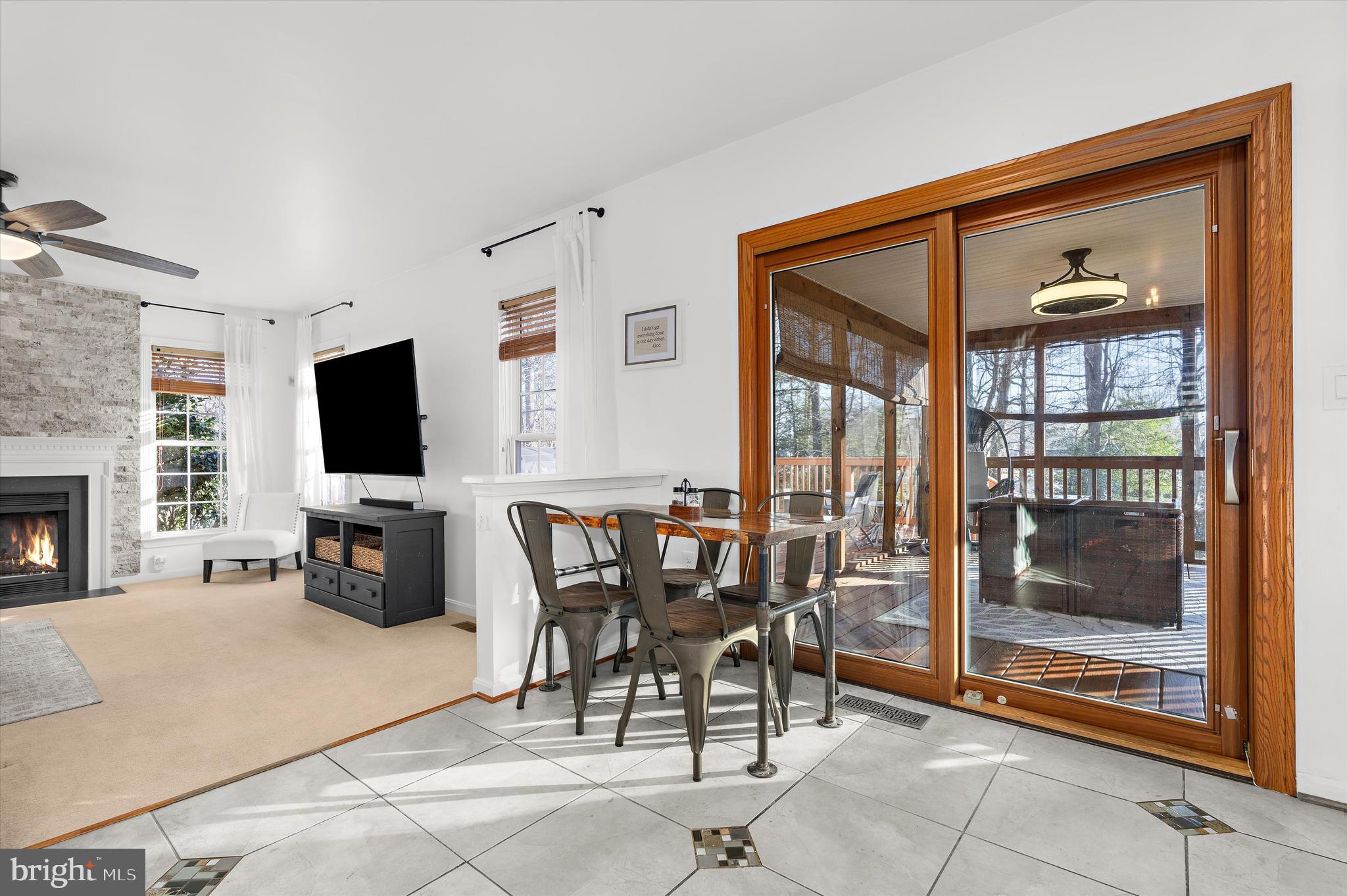 13159 Partridge Berry Court Waldorf, MD 20601 - Photo 16 of 63 a living room with furniture a flat screen tv and a fireplace