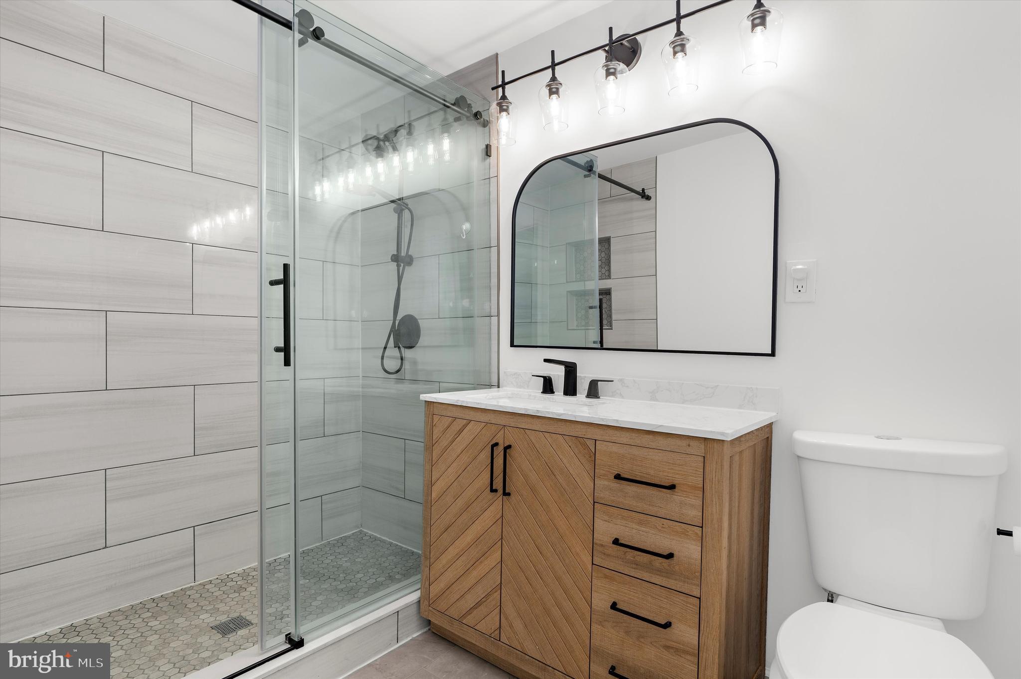 13159 Partridge Berry Court Waldorf, MD 20601 - Photo 44 of 63 a bathroom with a sink a toilet and shower