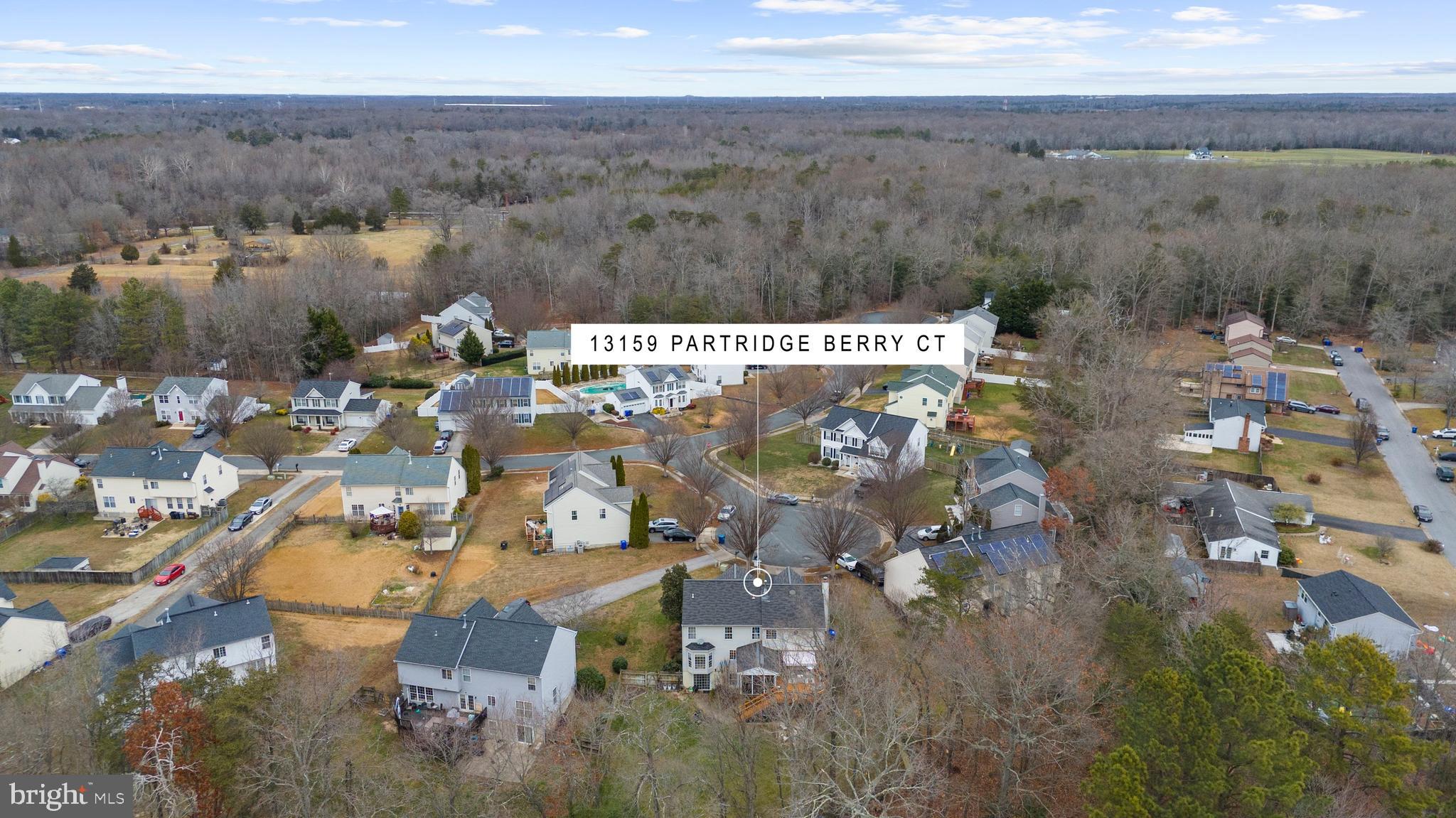 13159 Partridge Berry Court Waldorf, MD 20601 - Photo 62 of 63 an aerial view of a house with a lake view